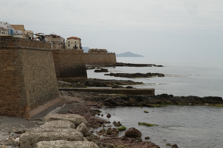 Sea Wall Alghero Sardinia 